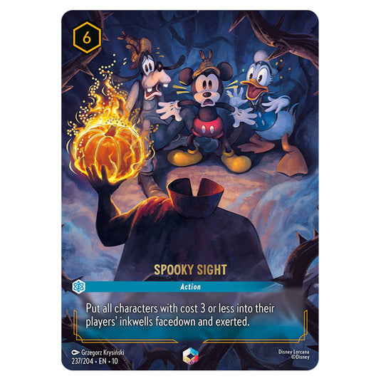 Spooky Sight 237/204 card from the Lorcana set Whispers in the Well