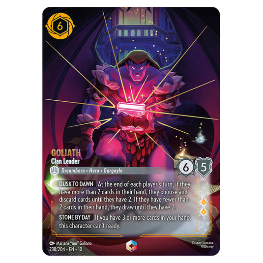 Goliath - Clan Leader 238/204 card from the Lorcana set Whispers in the Well