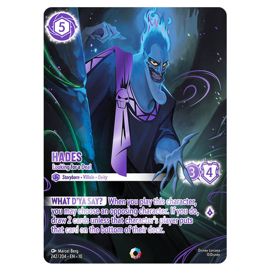 Hades - Looking for a Deal 242/204 card from the Lorcana set Whispers in the Well