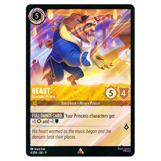 Beast - Gracious Prince 4/204 card from the Lorcana set Fabled
