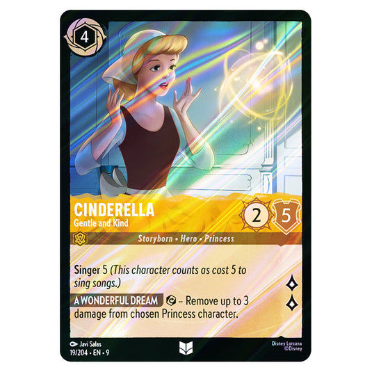 Cinderella - Gentle and Kind 19/204 card from the Lorcana set Fabled