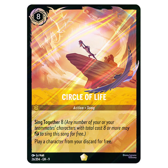 Lorcana - Fabled - Circle of Life (Legendary) - 26/204 (Foil) Lorcana - Fabled - Circle of Life (Legendary) - 26/204 (Foil)