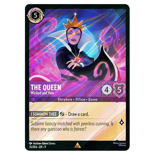 Lorcana - Fabled - The Queen - Wicked and Vain (Rare)