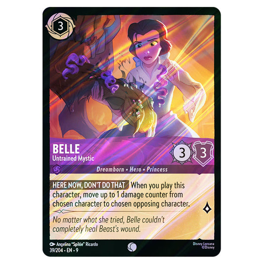 Belle - Untrained Mystic 39/204 card from the Lorcana set Fabled