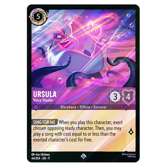 Ursula - Voice Stealer 44/204 card from the Lorcana set Fabled