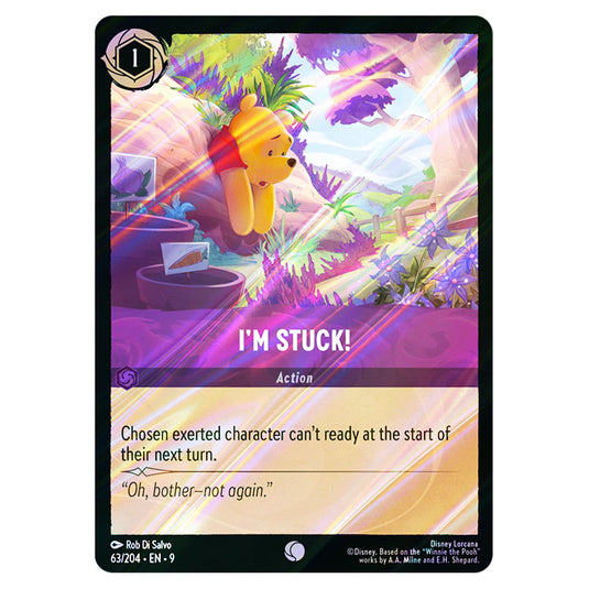 I'm Stuck! 63/204 card from the Lorcana set Fabled
