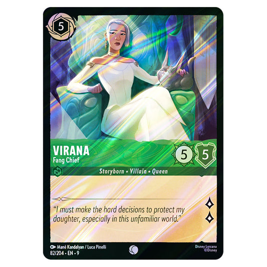 Virana - Fang Chief 82/204 card from the Lorcana set Fabled