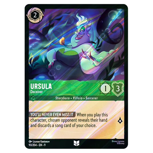 Ursula - Deceiver 90/204 card from the Lorcana set Fabled