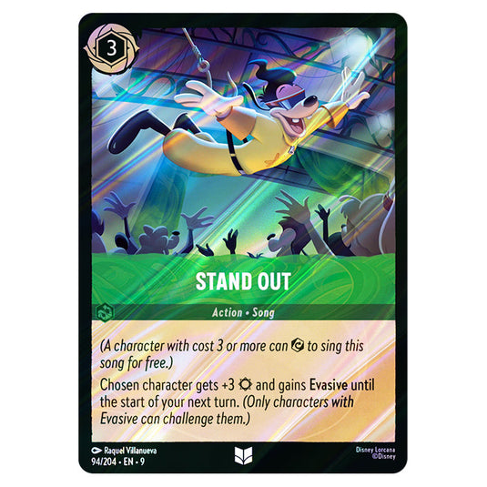 Stand Out 94/204 card from the Lorcana set Fabled