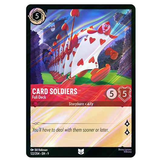 Card Soldiers - Full Deck 122/204 card from the Lorcana set Fabled
