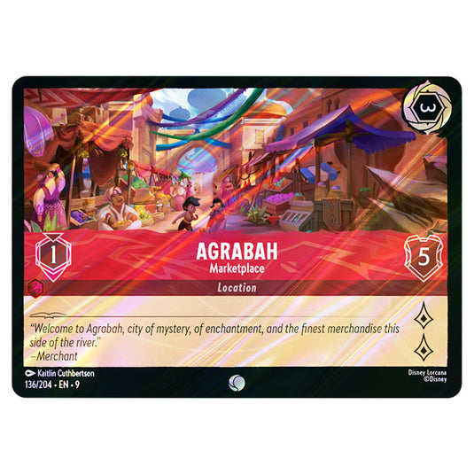 Agrabah - Marketplace 136/204 card from the Lorcana set Fabled