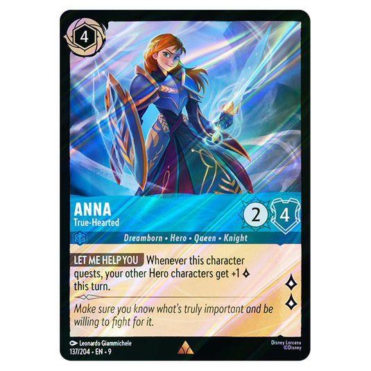 lorcana fabled rare cards Lorcana - Fabled - Anna - True‐Hearted (Rare)
