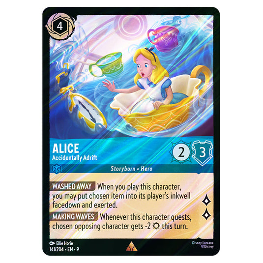 Alice - Accidentally Adrift 141/204 card from the Lorcana set Fabled