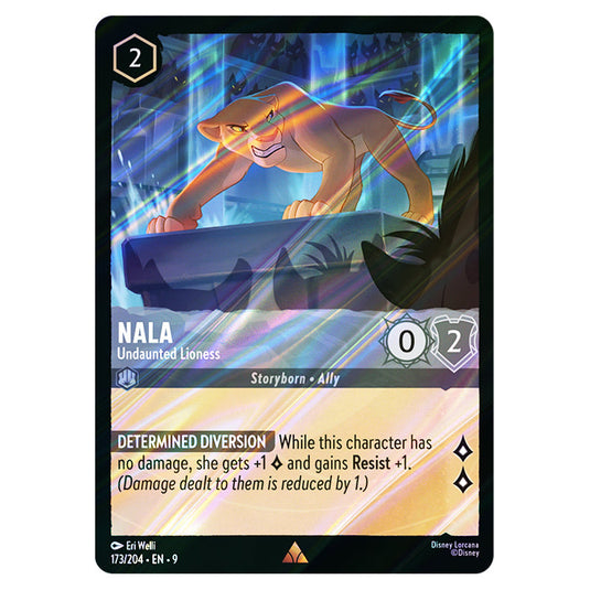Nala - Undaunted Lioness 173/204 card from the Lorcana set Fabled