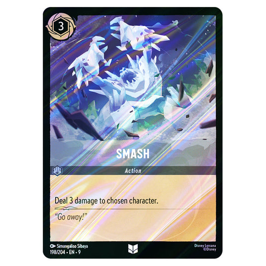 Smash 198/204 card from the Lorcana set Fabled