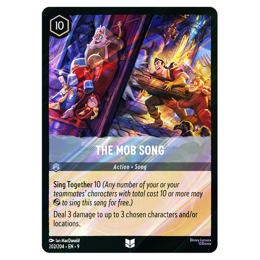 The Mob Song 202/204 card from the Lorcana set Fabled
