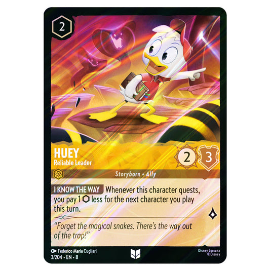 Huey - Reliable Leader 3/204 card from the Lorcana set Reign of Jafar