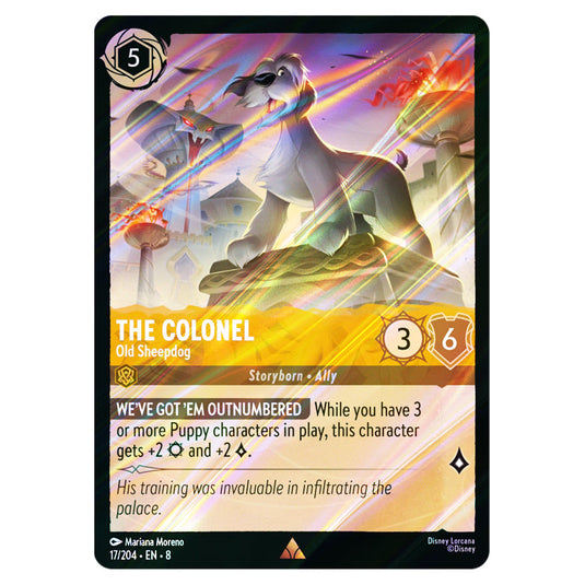 The Colonel - Old Sheepdog 17/204 card from the Lorcana set Reign of Jafar