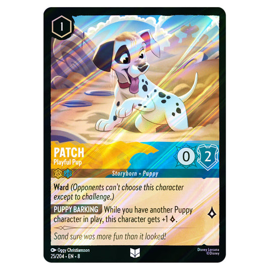 Patch - Playful Pup 25/204 card from the Lorcana set Reign of Jafar