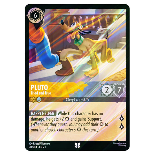 Pluto - Tried and True 28/204 card from the Lorcana set Reign of Jafar