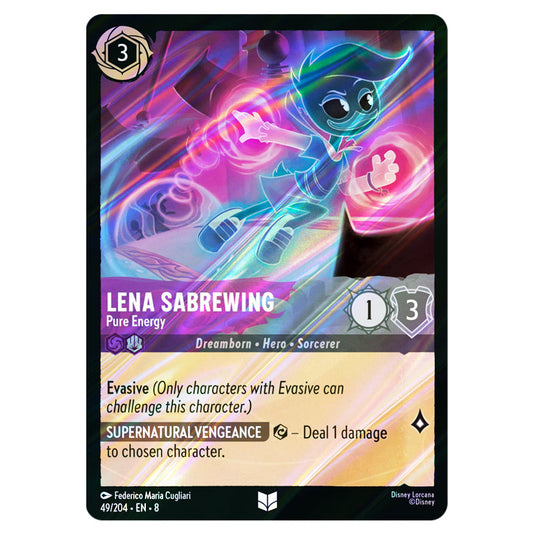 Lena Sabrewing - Pure Energy 49/204 card from the Lorcana set Reign of Jafar