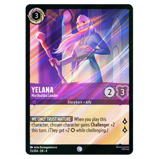 Yelana - Northuldra Leader 55/204 card from the Lorcana set Reign of Jafar