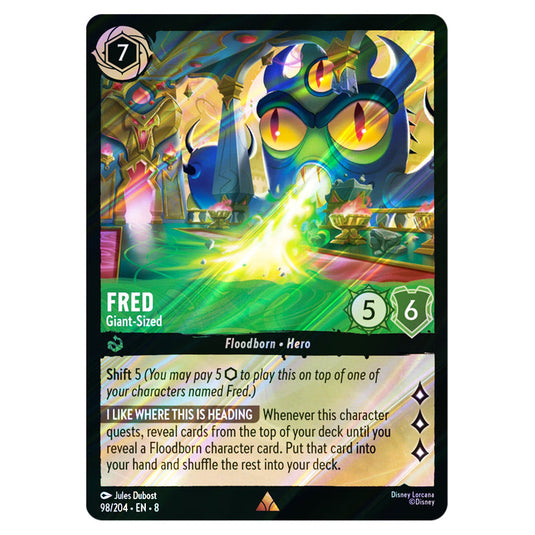 Lorcana - Reign of Jafar - Fred - GiantSized (Rare) - 98/204 (Foil) Lorcana - Reign of Jafar - Fred - GiantSized (Rare) - 98/204 (Foil)