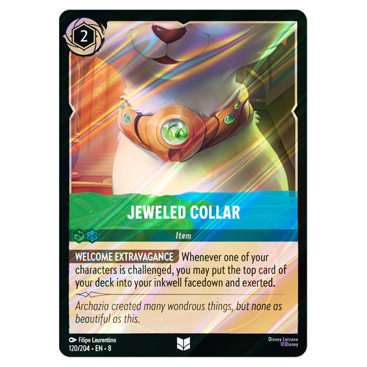 Jeweled Collar 120/204 card from the Lorcana set Reign of Jafar