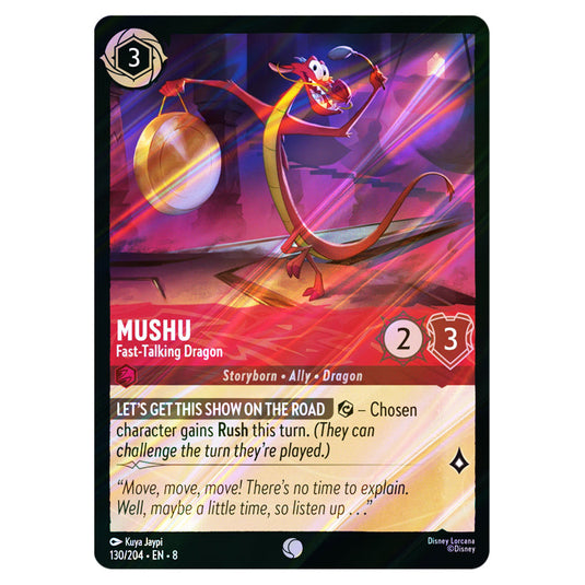Lorcana - Reign of Jafar - Mushu - Fast‐Talking Dragon (Common)