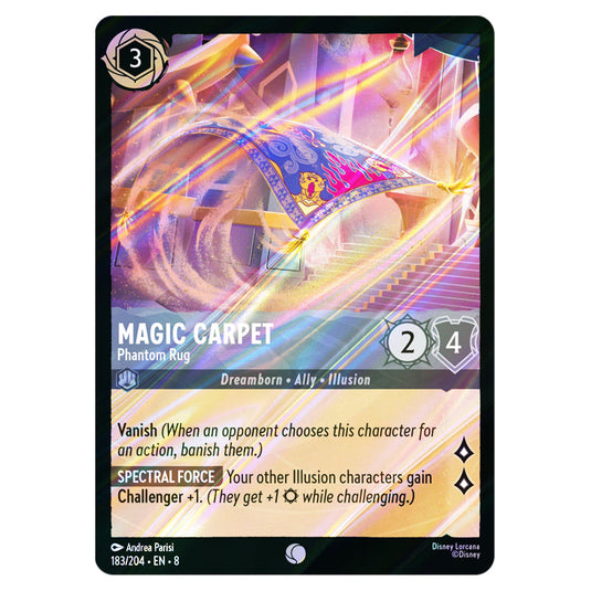 Magic Carpet - Phantom Rug 183/204 card from the Lorcana set Reign of Jafar
