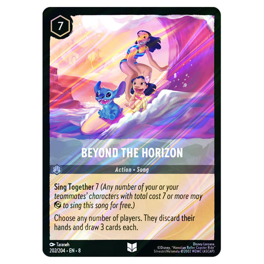 Beyond the Horizon 202/204 card from the Lorcana set Reign of Jafar