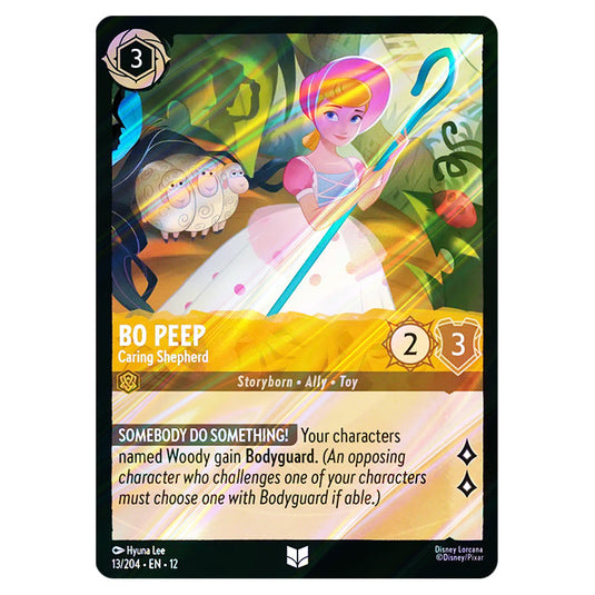 Bo Peep - Caring Shepherd 13/204 card from the Lorcana set Wilds Unknown
