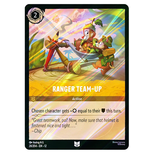 Ranger Team-Up 28/204 card from the Lorcana set Wilds Unknown