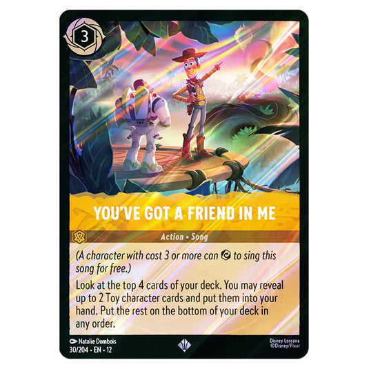 You've Got a Friend in Me 30/204 card from the Lorcana set Wilds Unknown