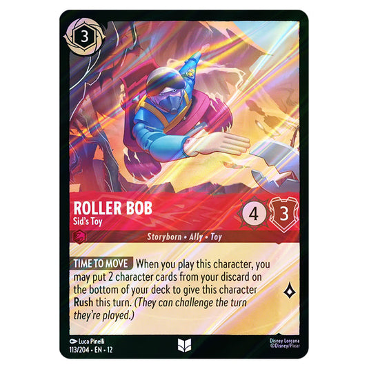 Roller Bob - Sid's Toy 113/204 card from the Lorcana set Wilds Unknown