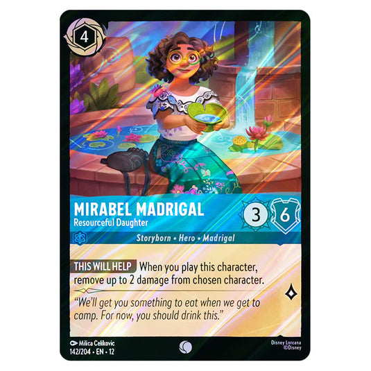 Mirabel Madrigal - Resourceful Daughter 142/204 card from the Lorcana set Wilds Unknown