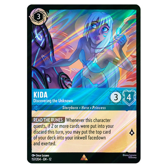 Kida - Discovering the Unknown 157/204 card from the Lorcana set Wilds Unknown