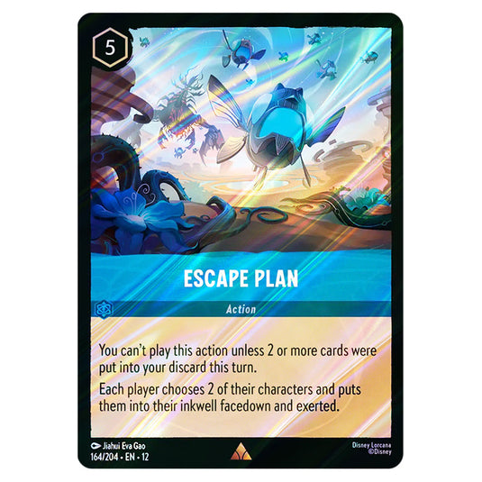 Escape Plan 164/204 card from the Lorcana set Wilds Unknown