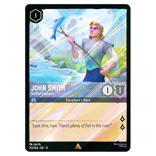 John Smith - Skillful Explorer 192/204 card from the Lorcana set Wilds Unknown