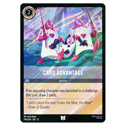 Card Advantage 198/204 card from the Lorcana set Wilds Unknown