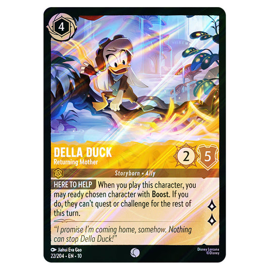 Della Duck - Returning Mother 22/204 card from the Lorcana set Whispers in the Well