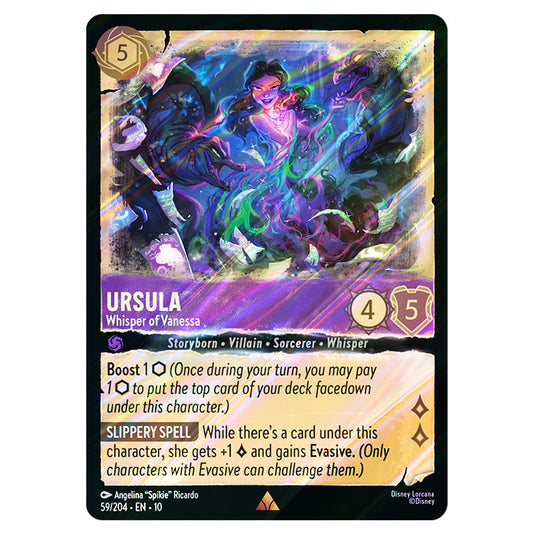 Ursula - Whisper of Vanessa 59/204 card from the Lorcana set Whispers in the Well