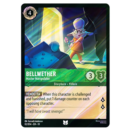 Bellwether - Master Manipulator 82/204 card from the Lorcana set Whispers in the Well