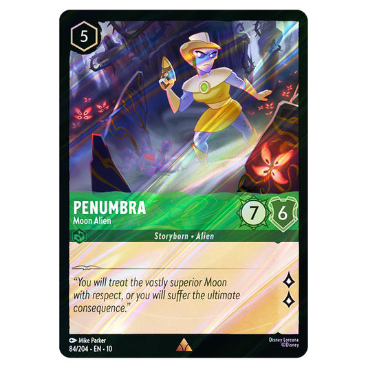 Penumbra - Moon Alien 84/204 card from the Lorcana set Whispers in the Well