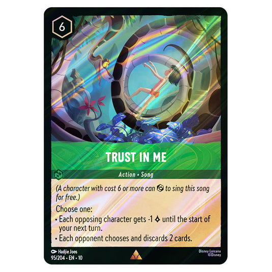 Trust In Me 95/204 card from the Lorcana set Whispers in the Well
