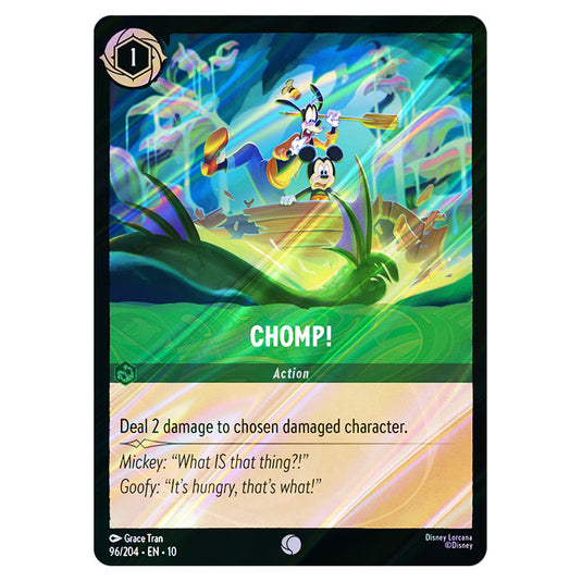 Chomp! 96/204 card from the Lorcana set Whispers in the Well