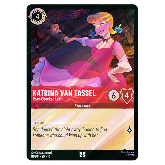 Katrina Van Tassel - Rosy‐Cheeked Lass 111/204 card from the Lorcana set Whispers in the Well