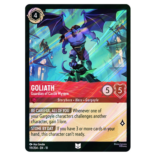 Goliath - Guardian of Castle Wyvern 119/204 card from the Lorcana set Whispers in the Well