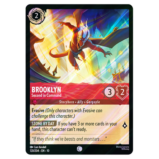 Brooklyn - Second in Command 120/204 card from the Lorcana set Whispers in the Well