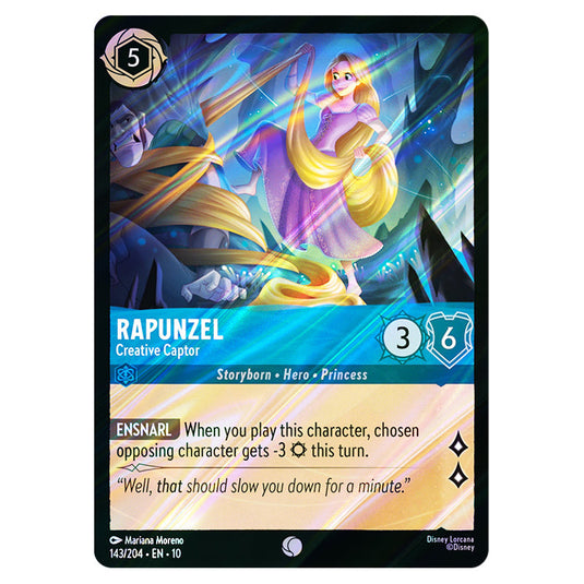 Rapunzel - Creative Captor 143/204 card from the Lorcana set Whispers in the Well
